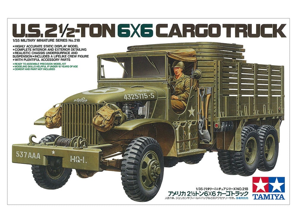 Zdjęcie główne produktu US 2.5-Ton 6x6 Cargo Truck 1:35 Tamiya 35218