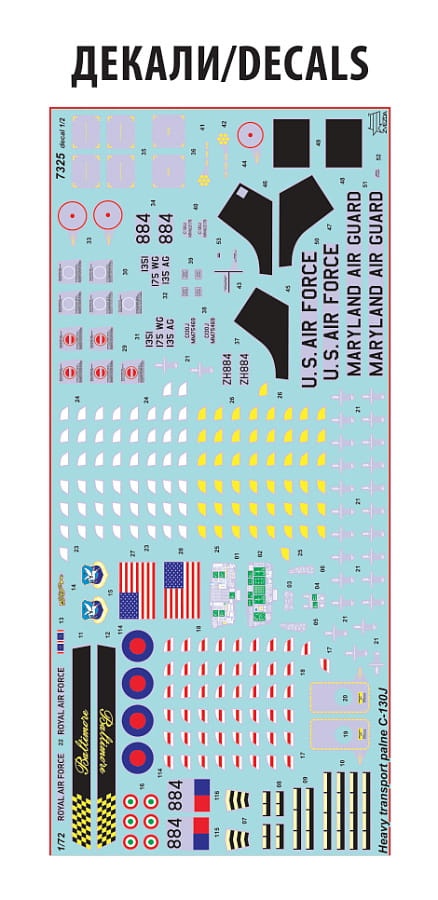 Zdjęcie dodatkowe produktu C-130J Amerykański wojskowy samolot transportowy 1:72 Zvezda 7325