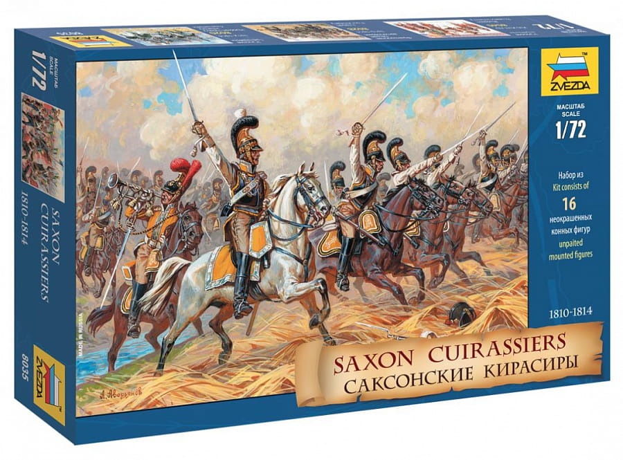 Zdjęcie główne produktu Sascy kirasjerzy 1810-1814 1:72 Zvezda 8035