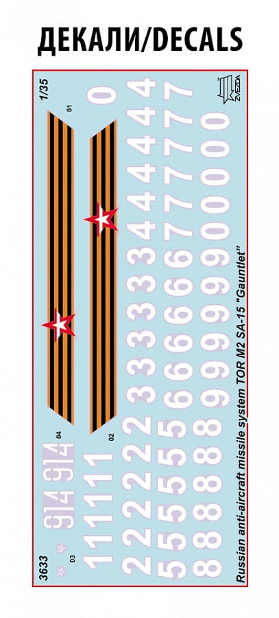 Zdjęcie dodatkowe produktu TOR-M2/SA-15 Gauntlet rosyjski system ziemia-powietrze 1:35 Zvezda 3633