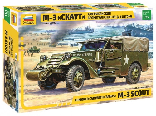 M-3 Scout Amerykański transporter opancerzony 1:35 Zvezda 3581