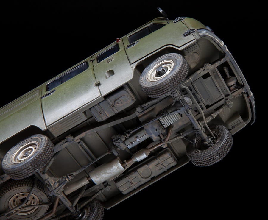 Zdjęcie dodatkowe produktu Russian military van UAZ 3909 1:35 Zvezda 3644
