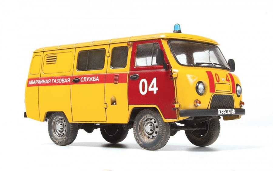 Zdjęcie dodatkowe produktu UAZ 3909 pojazd pogotowia gazowego 1:43 Zvezda 43003