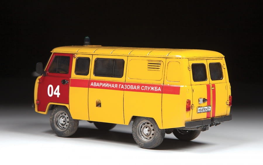Zdjęcie dodatkowe produktu UAZ 3909 pojazd pogotowia gazowego 1:43 Zvezda 43003