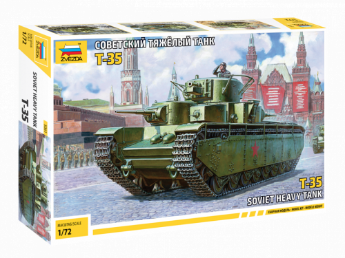 T-35 radziecki czołg ciężki 1:72 Zvezda 5061