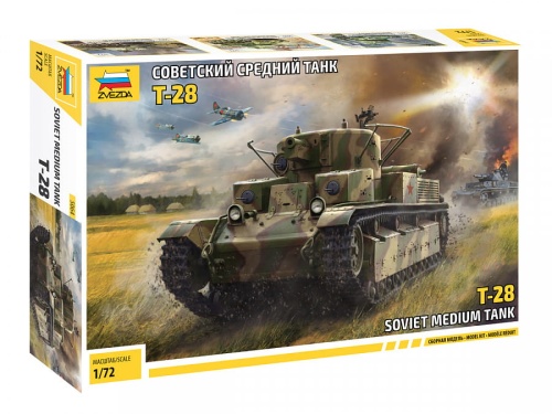 T-28 radziecki czołg średni 1:72 Zvezda 5064