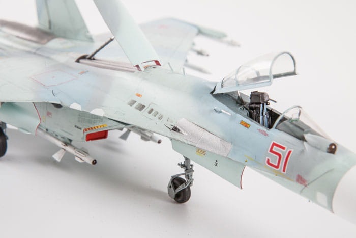 Zdjęcie dodatkowe produktu Su-27SM Flanker B Mod 1 myśliwiec przewagi powietrznej 1:72 Zvezda 7295