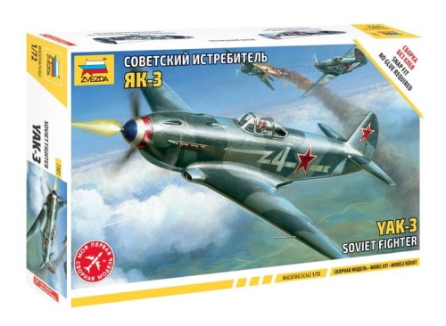 Yak-3 radziecki myśliwiec 1:72 Zvezda 7301