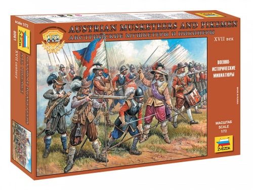 Austriaccy muszkieterowie i pikinierzy z XVII wieku 1:72 Zvezda 8061