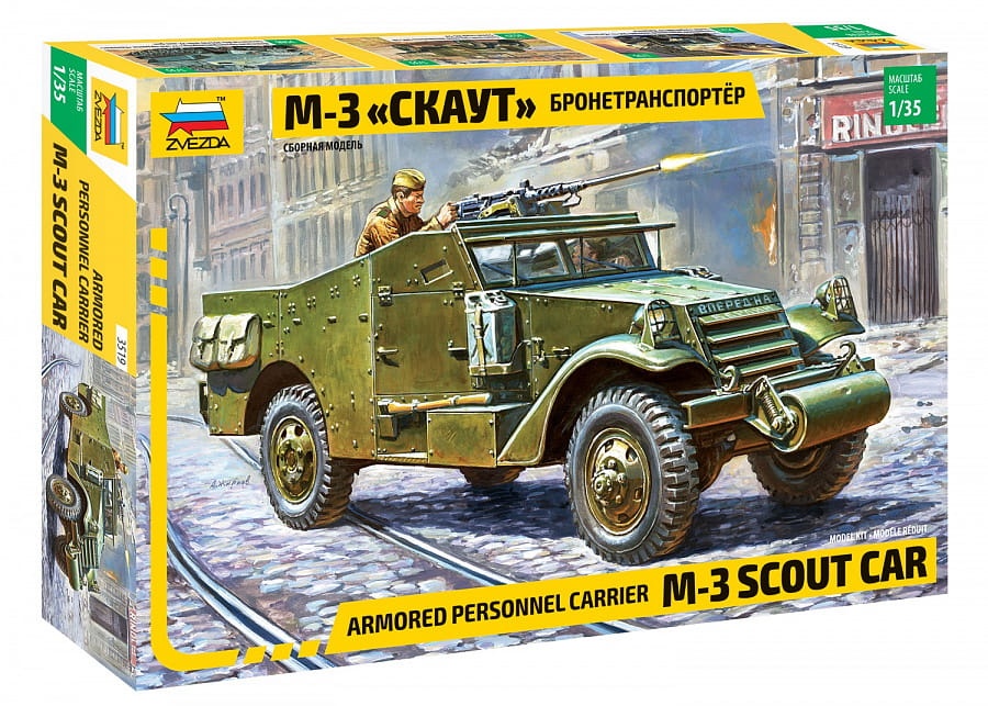 Zdjęcie główne produktu M3 Scout transporter opancerzony 1:35 Zvezda 3519