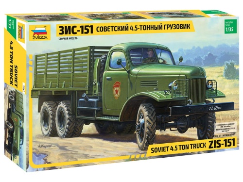 ZiS-151 6x6 radziecka ciężarówka 1:35 Zvezda 3541