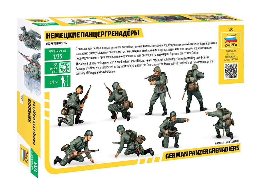 Zdjęcie dodatkowe produktu Niemieccy panzergrenadierzy 1:35 Zvezda 3582