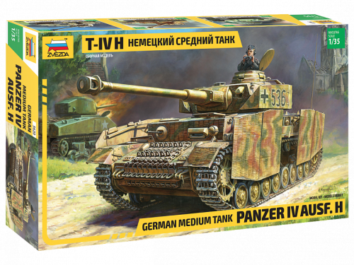Panzer IV Ausf. H niemiecki czołg średni 1:35 Zvezda 3620