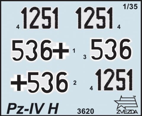 Zdjęcie dodatkowe produktu Panzer IV Ausf. H niemiecki czołg średni 1:35 Zvezda 3620