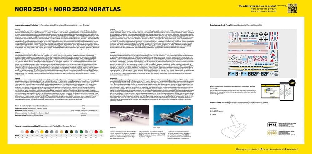 Zdjęcie dodatkowe produktu Nord2501 + Nord 2502 NORATLAS (Twin Set) 1:72 Heller 85374