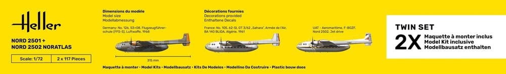 Zdjęcie dodatkowe produktu Nord2501 + Nord 2502 NORATLAS (Twin Set) 1:72 Heller 85374