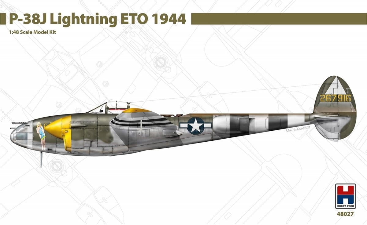 Zdjęcie główne produktu P-38J Lightning ETO 1944 1:48 Hobby 2000 48027