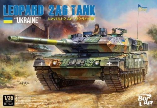 Leopard 2A6 Main Battle Tank in Ukraine 1:35 Border Model BT031