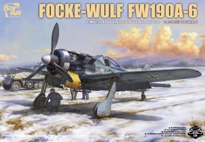 Zdjęcie główne produktu Focke-Wulf Fw190A-6 w/WGr.21 And Full Engine And Weapon Interior 1:35 Border Model BF003