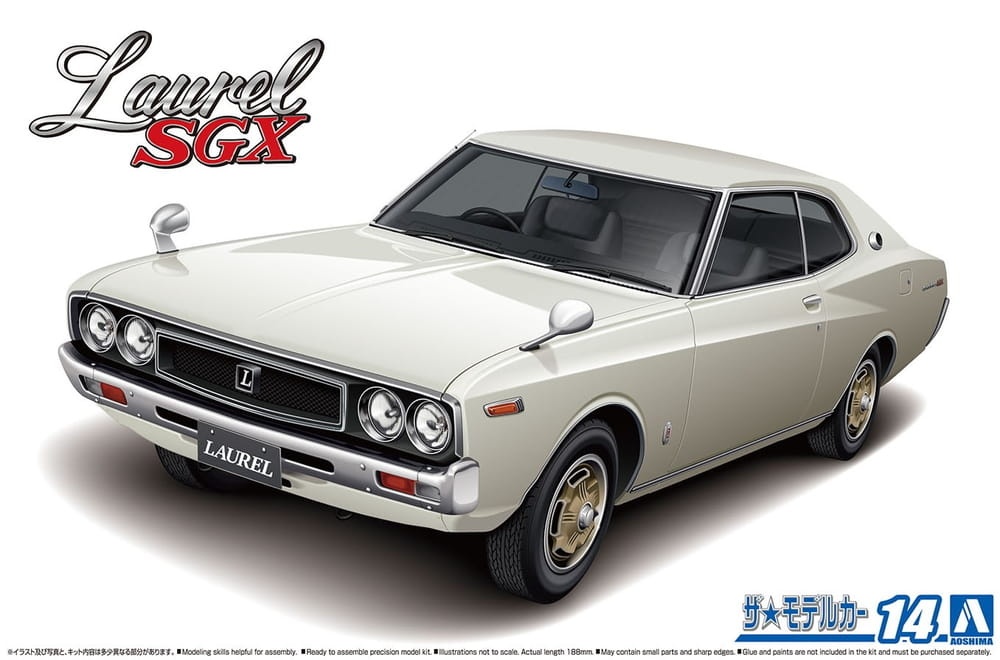 Zdjęcie główne produktu Nissan KHC130 Laurel HT 2000SGX '72 1:24 Aoshima 05950