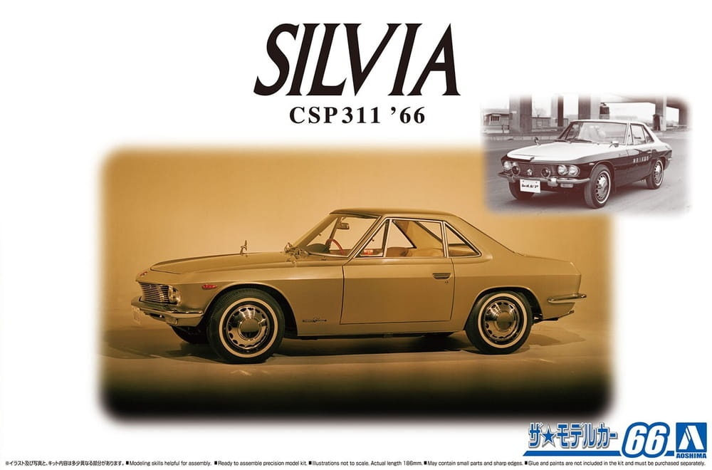Zdjęcie główne produktu Nissan Silvia CSP311 '66 1:24 Aoshima 06228