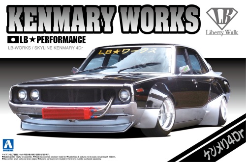 Kenmary Works LB Performance Skyline KenandMary 4Dr 1:24 Aoshima 00982