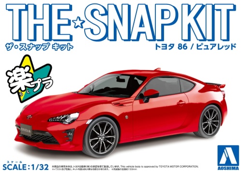 Toyota 86 (Pure Red) SNAP KIT 1:32 Aoshima 05755