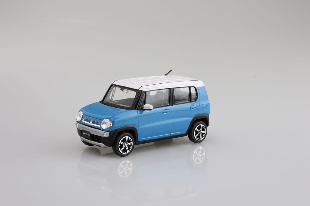 Zdjęcie dodatkowe produktu Suzuki Hustler (Summer Blue Metallic) SNAP KIT 1:32 Aoshima 05833