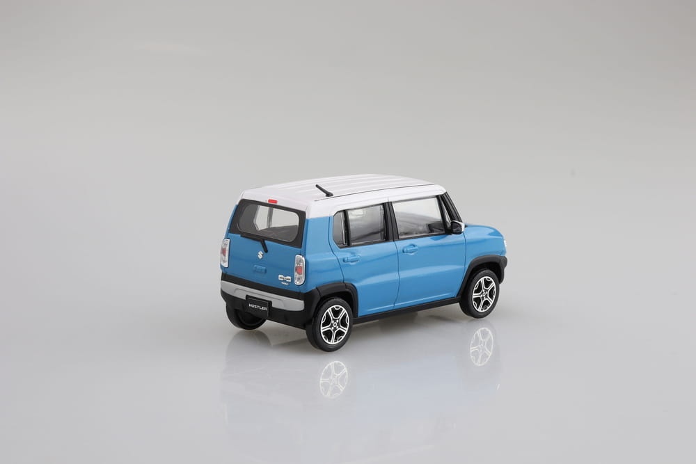 Zdjęcie dodatkowe produktu Suzuki Hustler (Summer Blue Metallic) SNAP KIT 1:32 Aoshima 05833