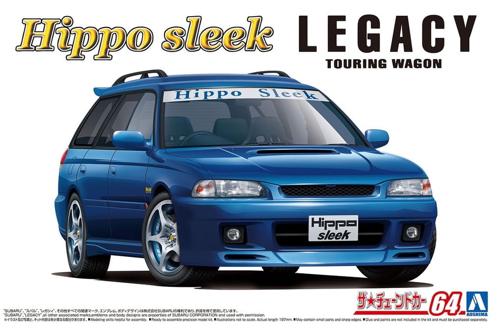 Zdjęcie główne produktu Subaru Legacy Hippo Sleek Touring Wagon '93 1:24 Aoshima 05800