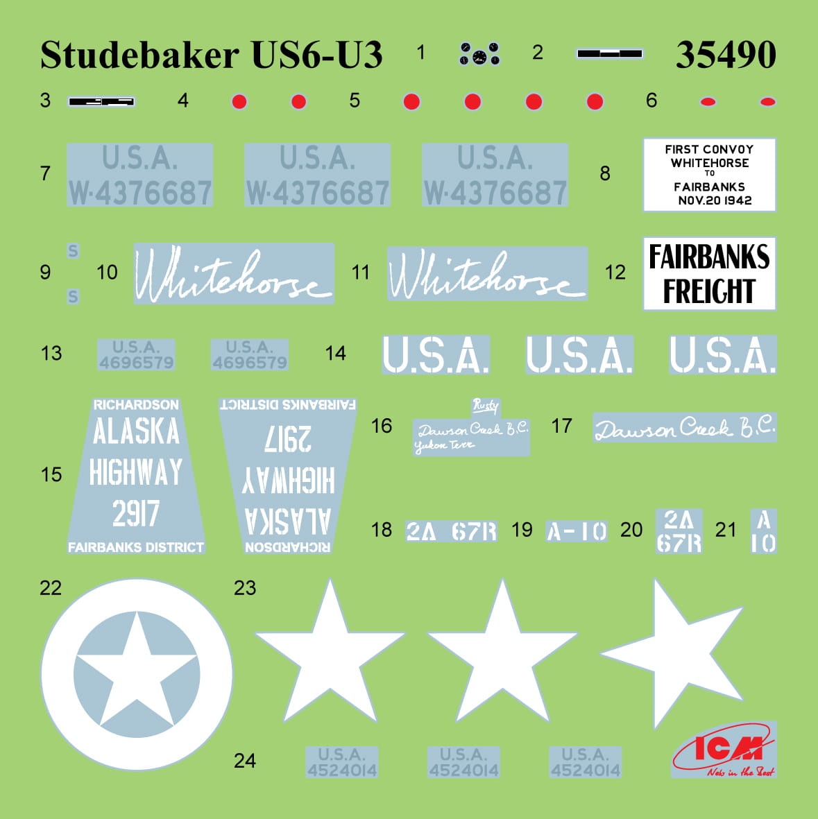 Zdjęcie dodatkowe produktu Studebaker US6-U3 1:35 ICM 35490