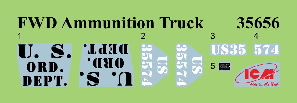 Zdjęcie dodatkowe produktu FWD Type B (WWI US Ammunition Truck) 1:35 ICM 35656