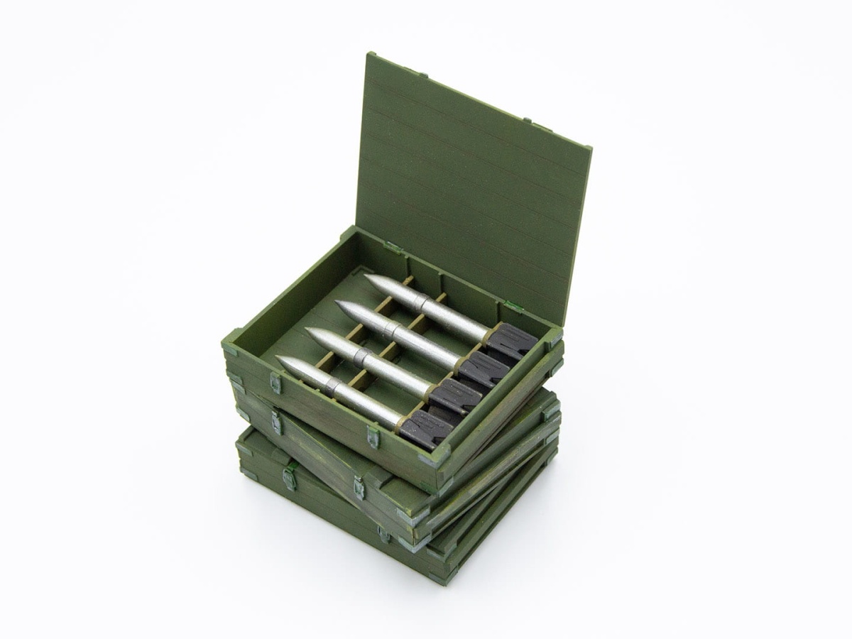 Zdjęcie dodatkowe produktu RS-132 Ammunition Boxes 1:35 ICM 35795