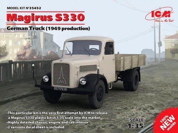 Zdjęcie główne produktu German Truck Magirus S330 (S-3000) (1949 production) 1:35 ICM 35452