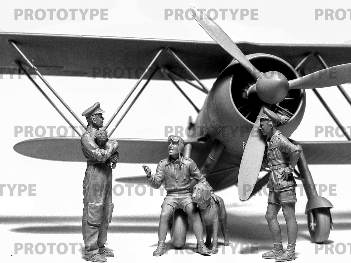 Zdjęcie dodatkowe produktu Italian Pilots in Tropical Uniform (1939-1943) 1:32 ICM 32110