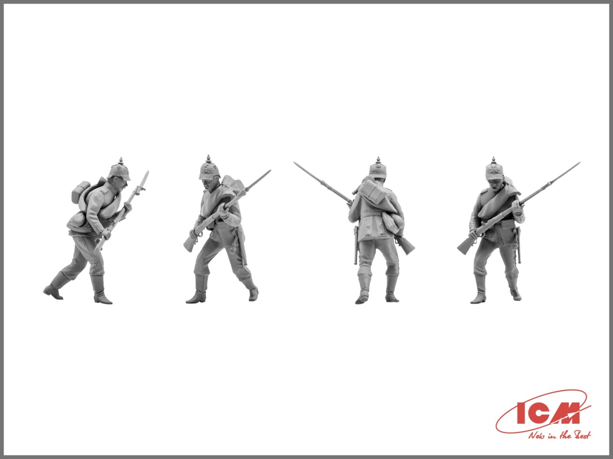 Zdjęcie dodatkowe produktu Prussian Line Infantry (1870-1871) (4 figurki) 1:35 ICM 35012