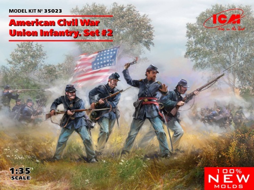 American Civil War Union Infantry. Set 2 1:35 ICM 35023