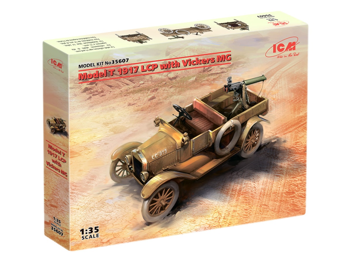 Zdjęcie dodatkowe produktu Model T 1917 LCP with Vickers MG 1:35 ICM 35607
