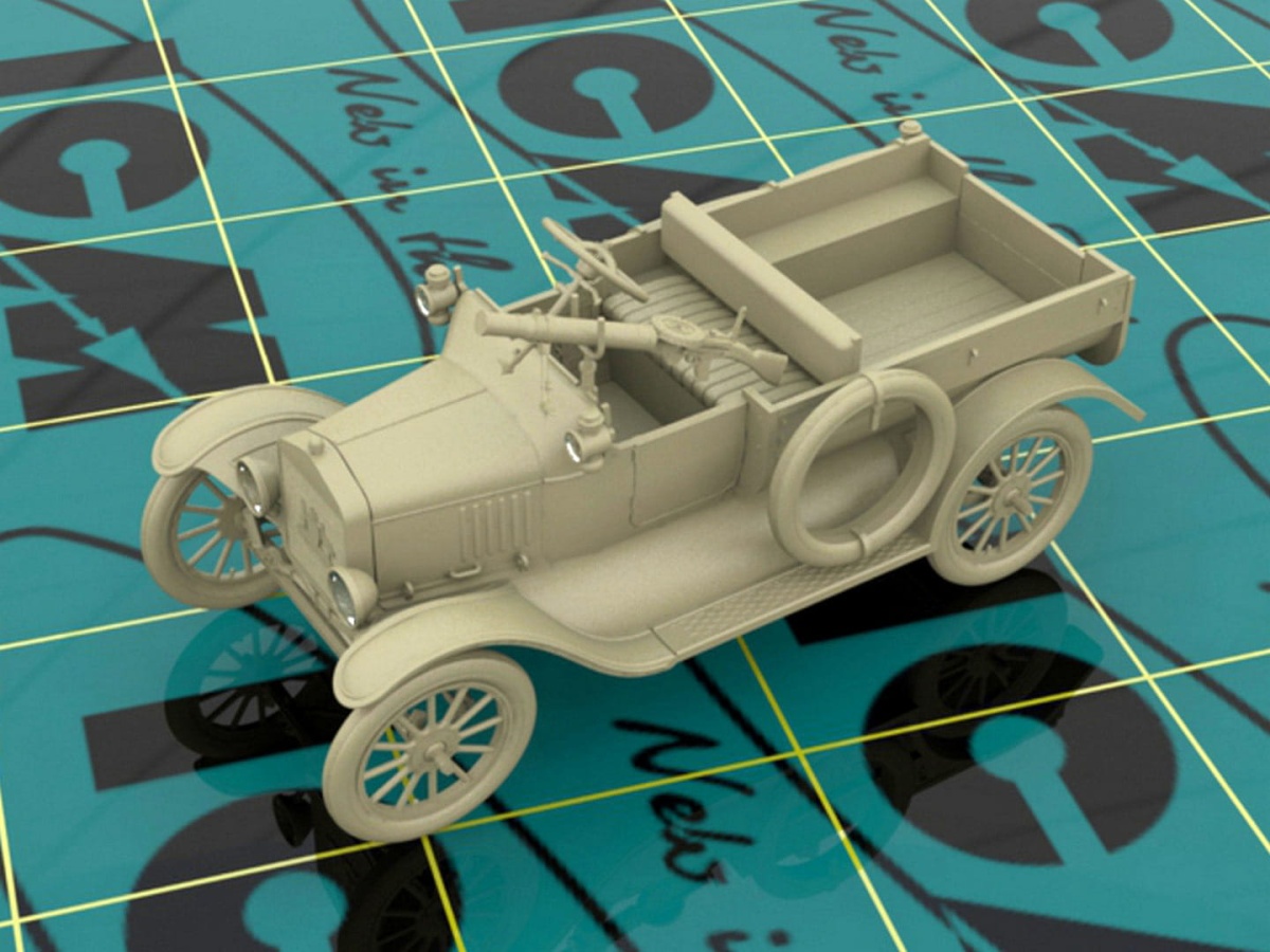 Zdjęcie dodatkowe produktu Model T 1917 LCP with Vickers MG 1:35 ICM 35607