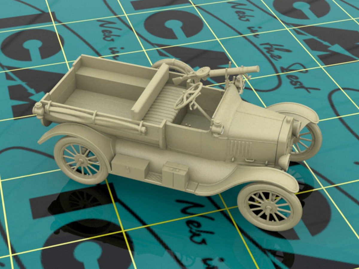 Zdjęcie dodatkowe produktu Model T 1917 LCP with Vickers MG 1:35 ICM 35607