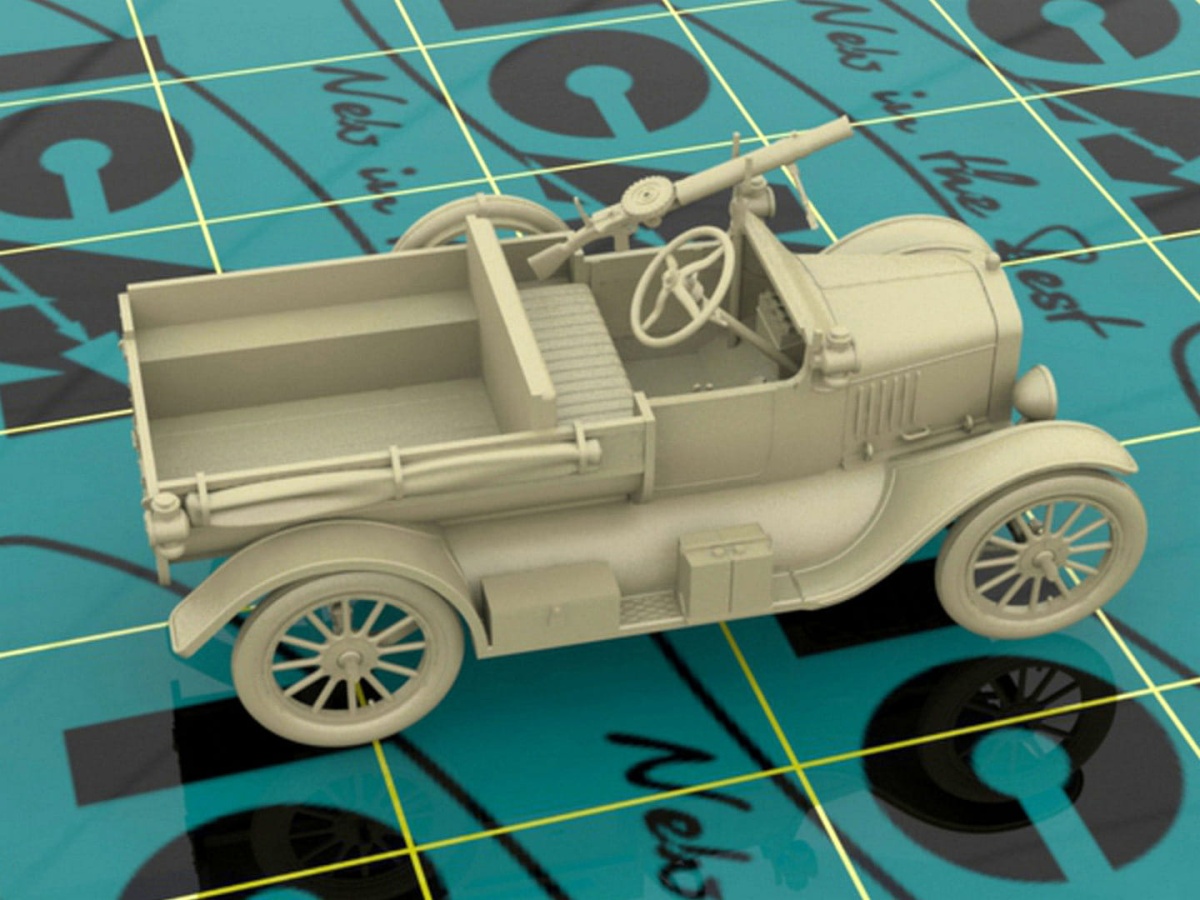 Zdjęcie dodatkowe produktu Model T 1917 LCP with Vickers MG 1:35 ICM 35607