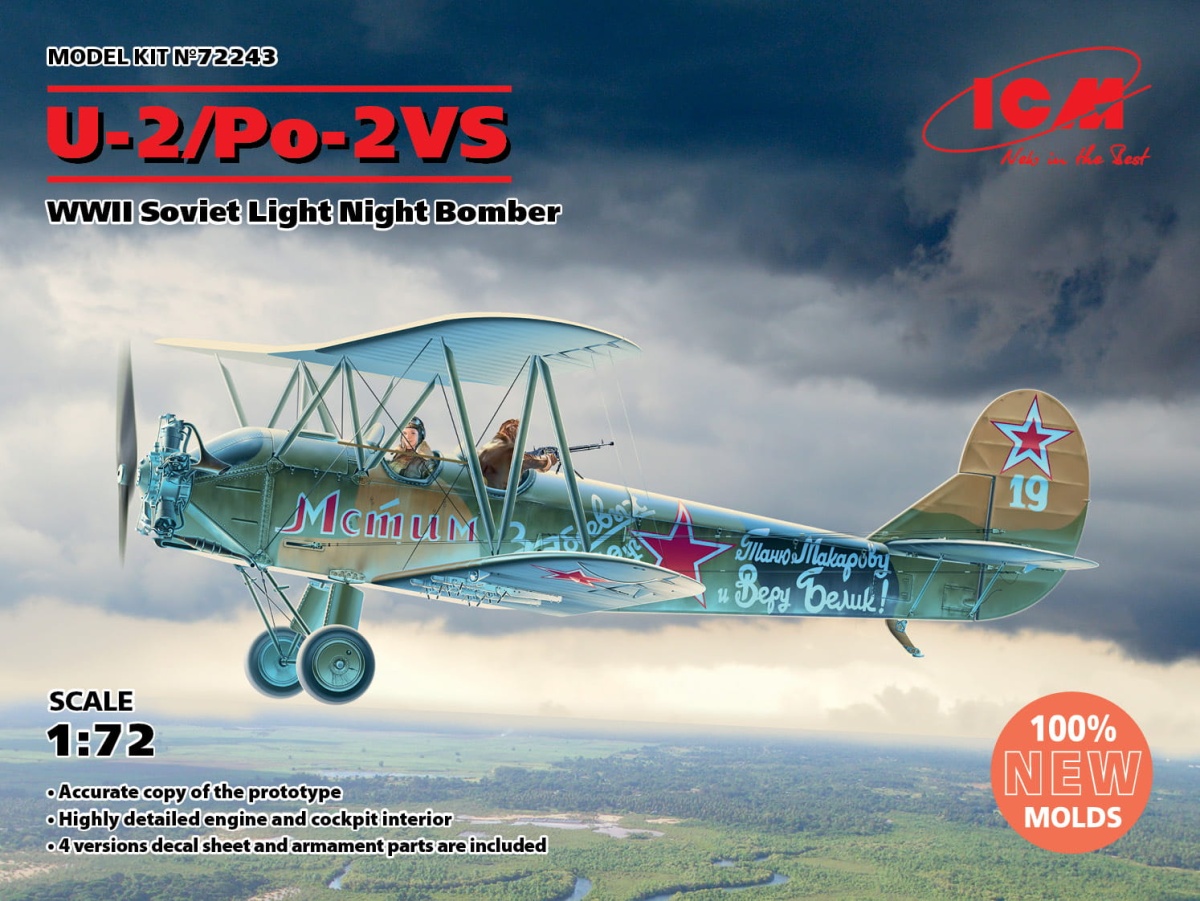 Zdjęcie główne produktu U-2/Po-2VS 1:72 ICM 72243