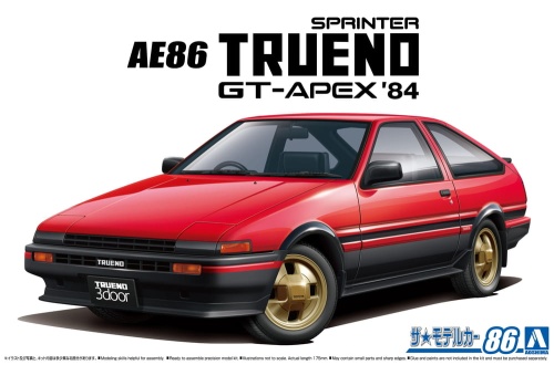 Toyota AE86 Sprinter Trueno GT-APEX '84 1:24 Aoshima 05969