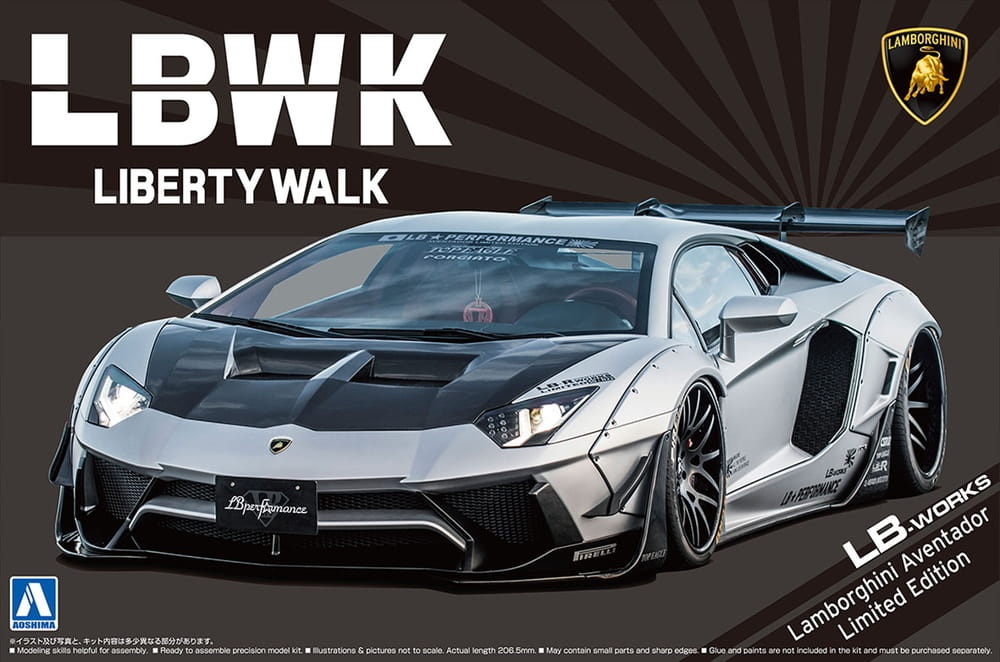 Zdjęcie główne produktu Lamborghini Aventador LB-WORKS Limited Edition Ver.1 1:24 Aoshima 05993