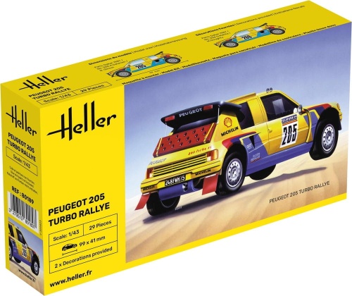 Peugeot 205 Turbo Rally 1:43 Heller 80189
