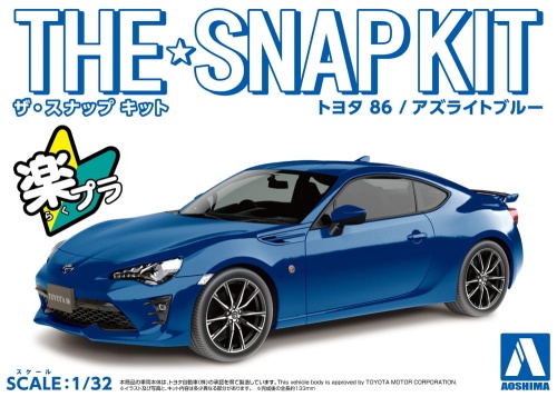 Toyota 86 (Azurite Blue) SNAP KIT 1:32 Aoshima 05598
