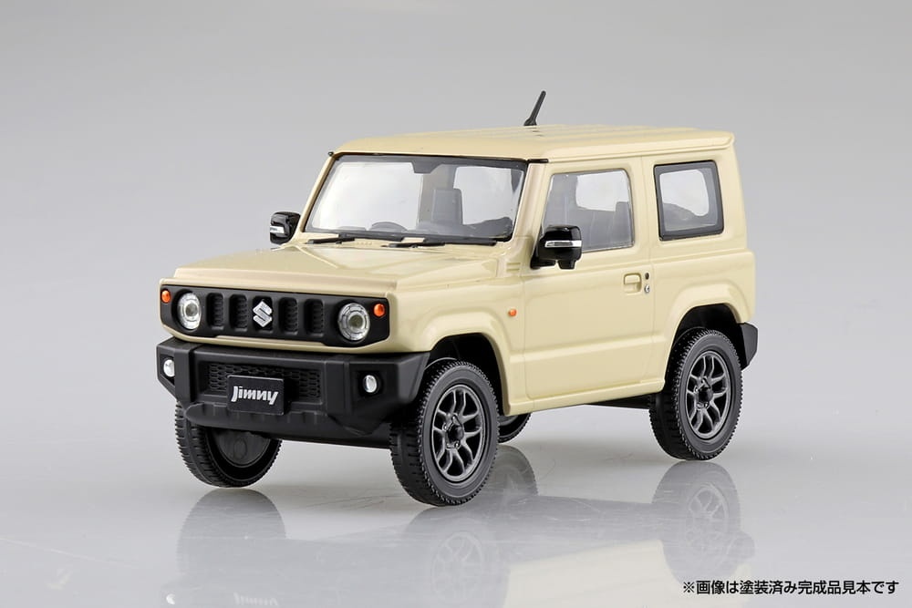 Zdjęcie dodatkowe produktu Suzuki Jimny (Chiffon Ivory Metallic) SNAP KIT 1:32 Aoshima 05779