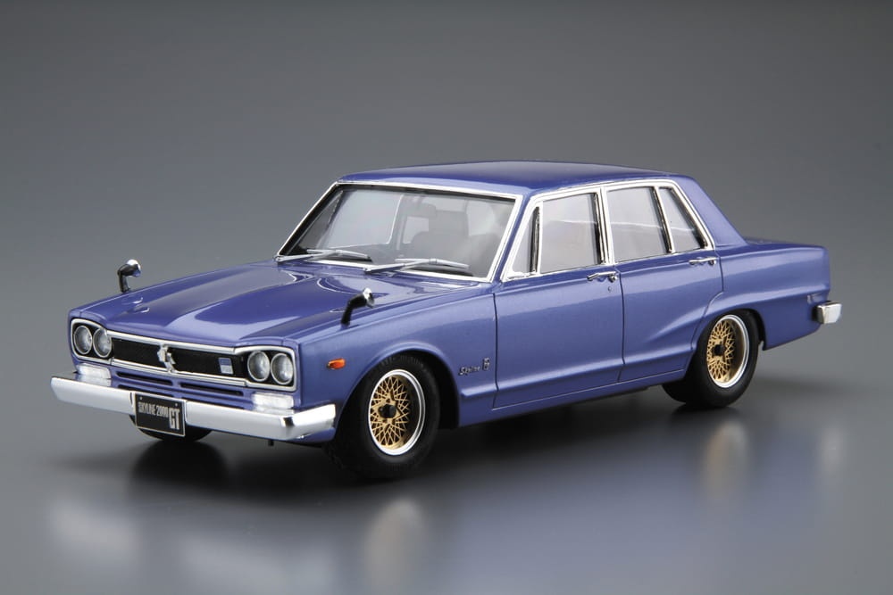 Zdjęcie dodatkowe produktu Nissan GC10 Skyline 2000GT '71 1:24 Aoshima 05836