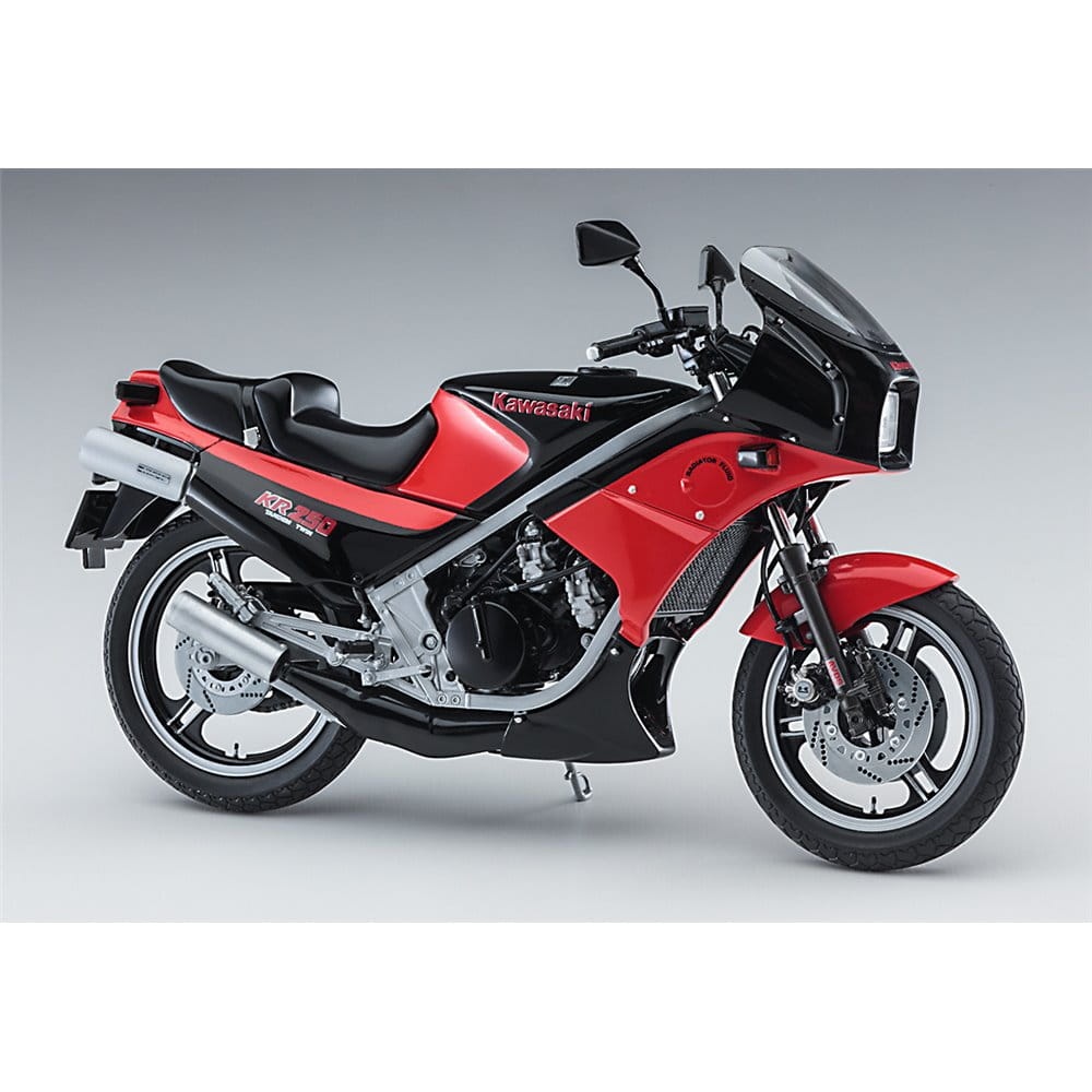 Zdjęcie dodatkowe produktu Kawasaki KR250 (KR250A) Black/Red Color 1:12 Hasegawa 21740