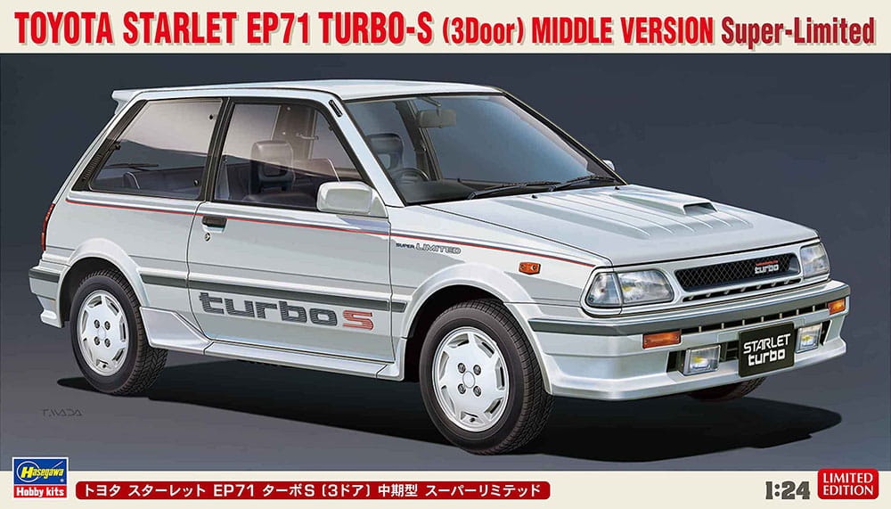 Zdjęcie główne produktu Toyota Starlet EP71 Turbo-S 1:24 Hasegawa 20508